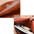 Enyuwlcm PU Leather A4 File Folder - Document Holder Envelope Case with Snap Closure for Receipt, Brown