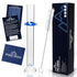 Brewing America Glass Hydrometer Test Tube Jar & Cylinder Brush - Narrow Flask for Alcohol by Volume Test - 3.3