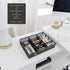 BLU MONACO Desk Drawer Organizer Tray, Up to 12 Adjustable Compartments with 9 Removable Dividers, Black Metal Mesh