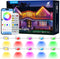 LunaSync Permanent Outdoor Lights, 150ft RGBIC Smart LED Eaves Lights with App