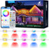 LunaSync Permanent Outdoor Lights, 150ft RGBIC Smart LED Eaves Lights with App