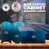 Blue Curved Cabinet Scraper Cards - Precision Card Scraper Tool for Woodworking Projects, Ideal for Fine Finishes, Set