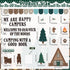 Camping Bulletin Board Classroom Decorations Set Forest Bulletin Boards Camp Theme Woodland Animals Bear Paper Cutouts for Camping Day Classroom School Wall Woodland Party Camping Party Decor Supplies by Naozinebi