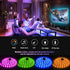 50ft, 5050 24V Dimmable 44 LED Strip Lights RGB Color Changing Strip Lights for Bedroom with Power Adapter, LED Strip