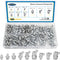 168 PCS Metric Hydraulic Grease Fittings Assortment, Grease Nipple Kit with M6, M8, M10