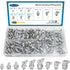 168 PCS Metric Hydraulic Grease Fittings Assortment, Grease Nipple Kit with M6, M8, M10