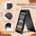 2 Supplies(12 Pack,5 7 Inch) Gerrii Leatherette Table Tents Black PU Leather Menu Covers Bulk Double Sided Frame Sign
