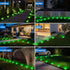 2 Pack IP68 Peasur Mini Solar Ground Lights Outdoor, Flat Solar Powered Disc Lights, Waterproof, Anti-Rust, Landscape