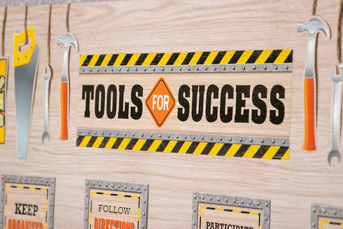 BULLETIN BOARD SET MINI UNDER CONST TOOLS for SUCCESS, 31 PCS
