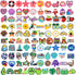 XHAOYEAHX 100PCS Summer Theme Pencil Topper Charms, Ocean Pen Charms for Classroom Student Gifts