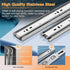 YENUO Stainless Steel Full Extension Drawer Slides | Side Mount 10-24 Inch | Heavy Duty 100 lbs (1 Pair, 10 Inch)