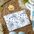 50 Pack Whaline Flower Stationery Cards with Envelopes Blank Thank You Note Cards Blue White Floral Print Greeting Card
