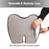 Mind Reader Air-Cloud Memory Foam Seat Cushion, Ergonomic Support for Lower Back, Coccyx, and Hip Pain Relief, Promotes
