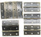 XMHF Cabinet Gate Closet Door Hinges 2.4"x1.5" Home Furniture Hardware Folding Butt Hinges Bronze Tone with Screws Pack
