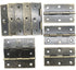 XMHF Cabinet Gate Closet Door Hinges 2.4"x1.5" Home Furniture Hardware Folding Butt Hinges Bronze Tone with Screws Pack