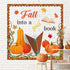 Fall into a Good Book Bulletin Board, Classroom Decorations with Pumpkin Cutouts and Autumn Maple Leaves