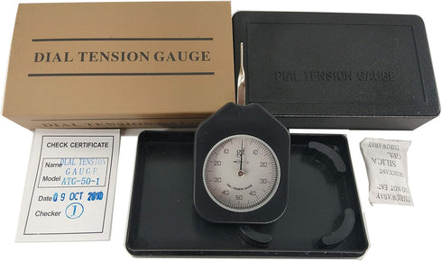 Dial Tension Meter Gauge Tester 50G, Single Pointer Tensionmeter Gram Force Meter