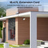 2800LM 16.4 3 1 Pack Adiding Solar Outdoor Lights, LED Flood Lights with Ft Cable, Remote Control Solar Motion Sensor
