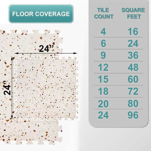 3/8-Inch Sorbus Wood Grain Floor Tiles Foam Mat EVA Interlocking Mats Tile Thick Flooring Wood Puzzle Exercise Mats