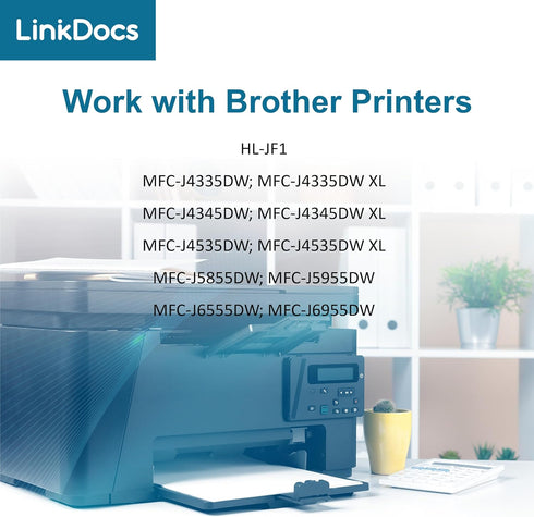 LC406XL Cyan Compatible Ink Cartridges Replacement for Brother LC406, for MFC-J4535DW, MFC-J4345DW Printers