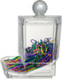 Officemate Clear Self-Dispensing Paper Clip Holder w/250 Assorted Color Paper Clips (93697)