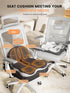 QEGOON Tailbone Office Chair Seat Cushion for Long Sitting Workers - L-Shaped Ergonomic Memory Foam with Support