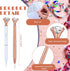 Tenare 8 Pcs Bridesmaid Proposal Gifts - Will You Be My Bridesmaid Pen Bridal Shower Crystal Diamond Ballpoint Pens