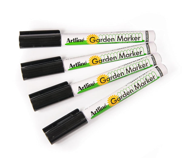 Garden Marker with Water Resistant Quick Dry Ink, Great for Outside Use (4 Markers)