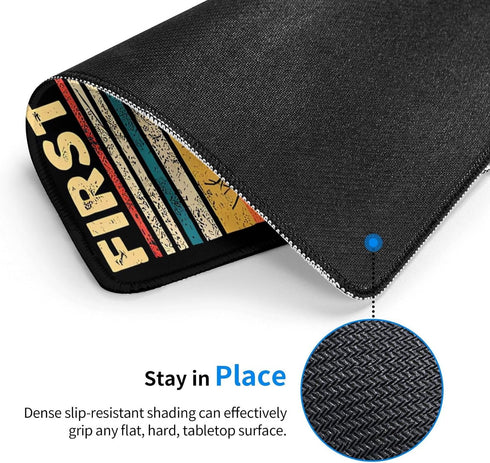 Jakayla 9.5 x7.9 Inch Cute Funny Square Opossum Mousepad with Durable Stitched Edges Washable, Anti-Slip Rubber Base