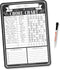 Hadley Designs Magnetic Chore Chart for Kids and Families – Reusable Dry Erase Responsibility Board, 12x17