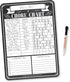 Hadley Designs Magnetic Chore Chart for Kids and Families – Reusable Dry Erase Responsibility Board, 12x17