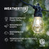 24 Commercial 1W Brightech Ambience Pro USB Powered String Lights - Ft Grade Waterproof String Lights, Outdoor