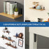 Mooche 4Pack 4.94*3.15 Inch) Floating Shelf Brackets, Heavy Duty Metal L Brackets Wall Mounted Corner Brace Angle