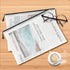 Vuzvuv 22Pcs Large Mesh Zipper Pouch, A3 Size 16.9"x12", Plastic Document Bag with Label Sticker for School Travel