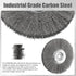 8-Inch Wire Wheel for Bench Grinder, 0.012 Carbon Steel Wire, Bench Wire Wheel Brush with 5/8" & 7/8" Arbor Hole, for