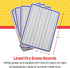 School Smart Lined Dry Erase Boards, 9 x 12 Inches, Pack of 10