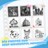 Qhzxcvlk 10 Rolls Sticker Printer Paper, Mini Thermal Printer Paper, inkless Print Papers for Most Kids Instant Camera