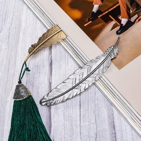 Tatuo 27 Pieces Colorful Feather Bookmarks for Readers, Classic Styles for Book Lovers