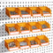 12-Pack Pegboard Bins Organizer Set - Durable Storage Tray for Screws, Nuts, Bolts, Crafts, Accessories with 16 Labels