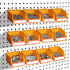 12-Pack Pegboard Bins Organizer Set - Durable Storage Tray for Screws, Nuts, Bolts, Crafts, Accessories with 16 Labels