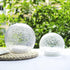 Crackle Globe LED Lamp, Battery Operated Lighted Glass Orb for Christmas Decoration, Gold Mercury Glass Ball Light for