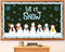 Winter Bulletin Board Decoration Set, Holiday Paper Cutouts for Christmas Classroom Decorations