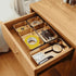 ArtHue 5pcs Drawer Organizer Storage Box , Stainless Steel Kitchen Gold Utensils Tray Holder Desk Drawer Dividers