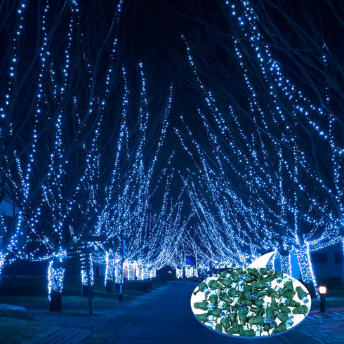 Honoson 5 mm Bulbs Set Bulb,120 Count) LED Christmas String Lights Replacement LED Wide Angle Wire Light Indoor Outdoor