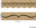 Burlap Bulletin Board Borders Classroom Border Trim Burlap Straight Borders Dotted Swirl Bulletin Wall Decor Back to School Decoration Borders (78.8 Feet)