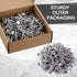 250 Pcs Aluminum Siding Nails, 1-1/4 Inch Roofing and Panel Nails for Fastening Roofing Felt, Wood Decking, Insulation