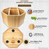 Bamboo Desk Organizer - Pencil Holder for Kids - Art Supply Caddy - Compact Utility Waist Bag Pack - Pen Organizer for