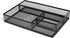 TRU RED TR57546-CC Mesh Drawer Organizer, 4 Compartment, Matte Black for Office Storage