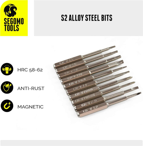 Segomo Tools 17 Piece Precision Screwdriver Set - Eyeglass, Watch, Jewelers, Computer Repair Kit