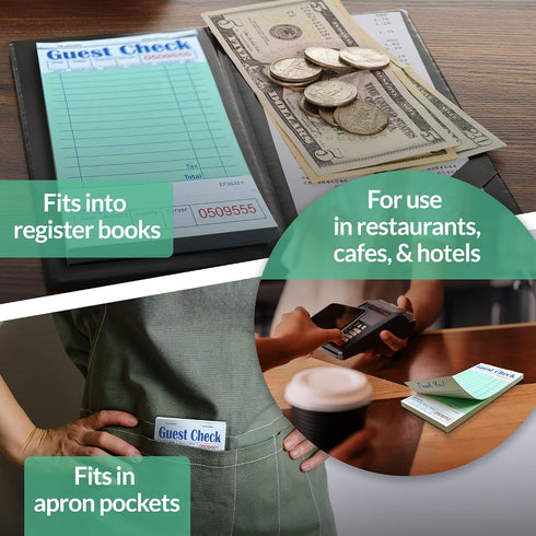 by Reli. (24 Pack, 50 Reli. Server Note Pads Sheets/Pad) Guest Check Books for Servers | Note Pads for Waitress